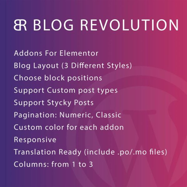 Blog Revolution for Elementor WordPress Plugin