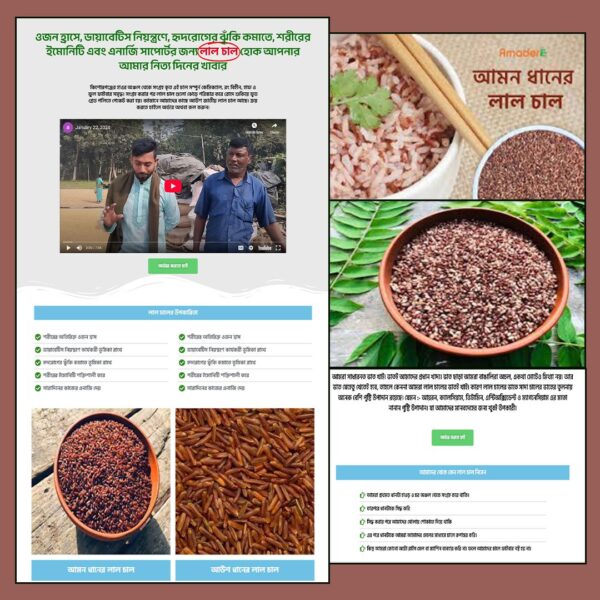 Red Rice - Cartflows Landing Page