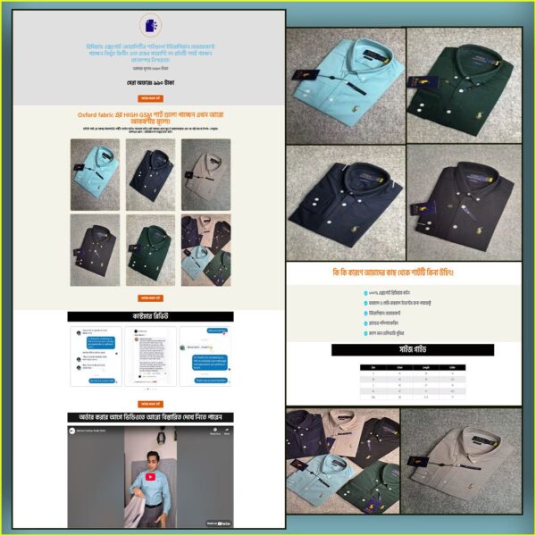 Ralph Lauren Solid Sea Green Shirt- Cartflows Landing Page